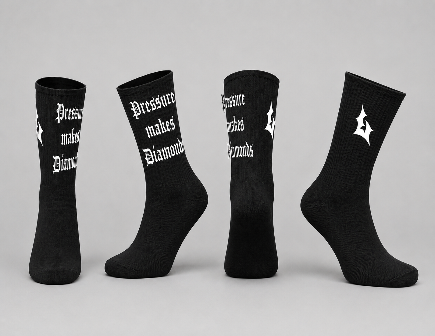 2 Pack “Pressure Makes Diamonds” socks
