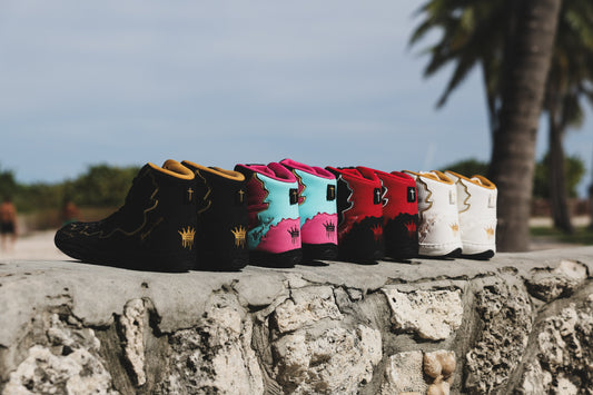 Bulk order for Georgio Poullas X DSCMFRT wrestling shoes