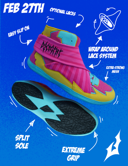 Cross-Face Wrestling Shoes