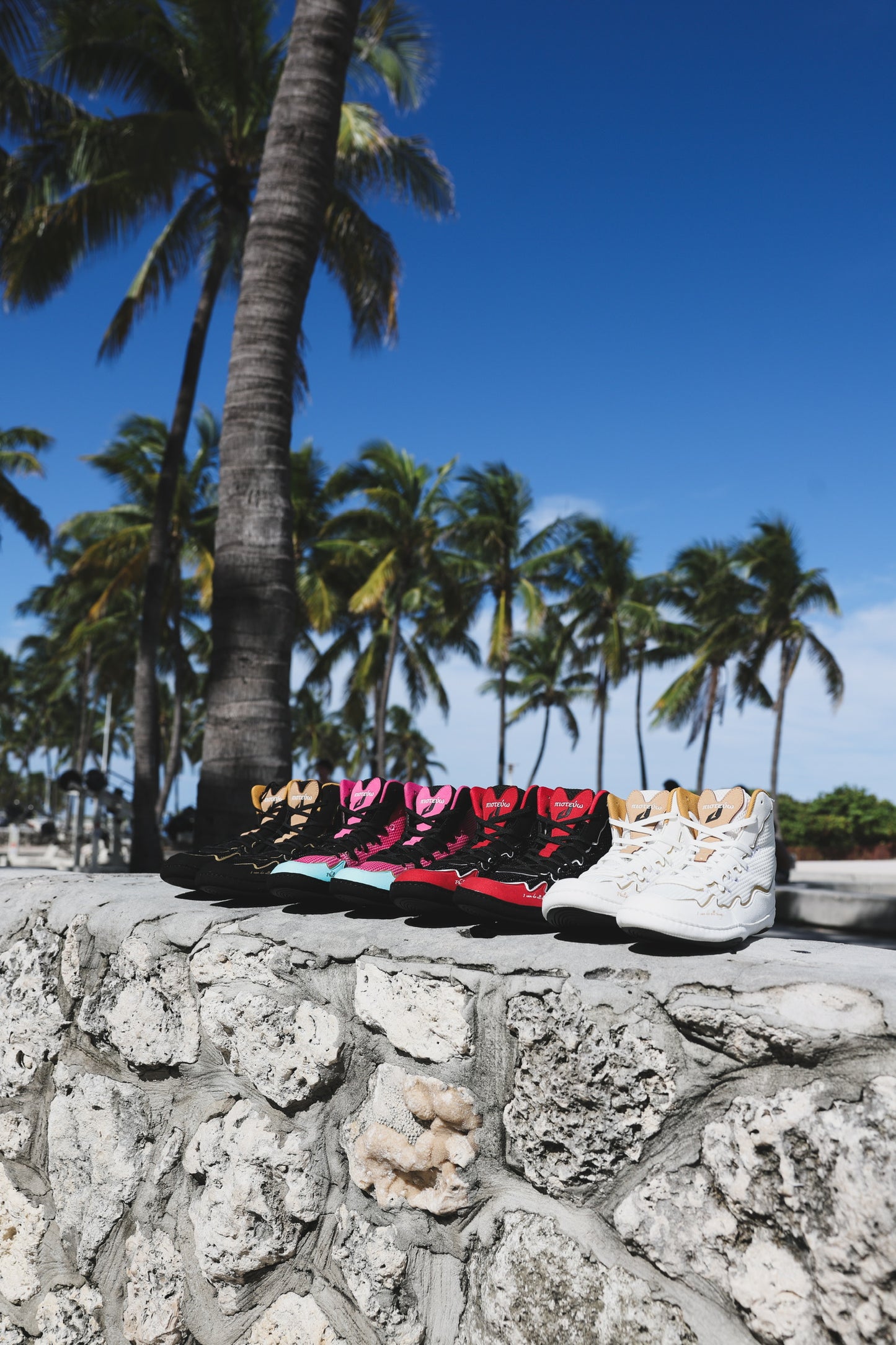 Bulk order for Georgio Poullas X DSCMFRT wrestling shoes