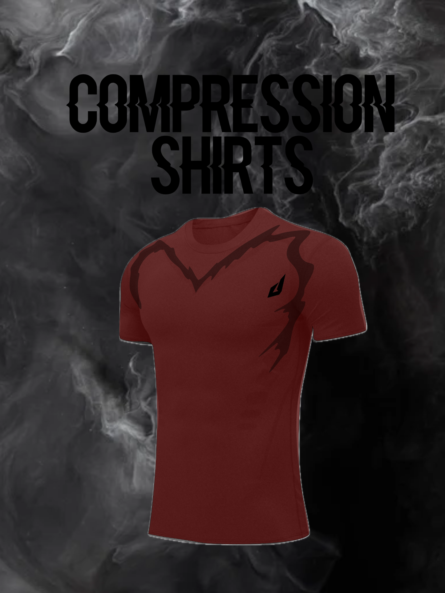 Maroon Compression T-shirts