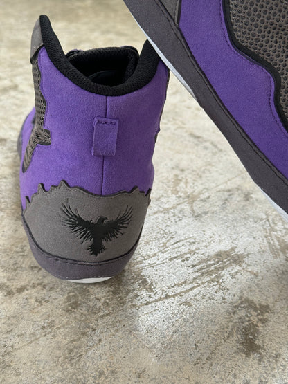 Purple/Dark Grey Scavengers Wrestling Shoes