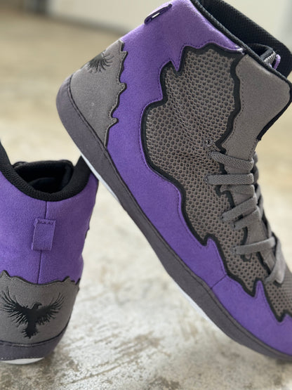 Purple/Dark Grey Scavengers Wrestling Shoes